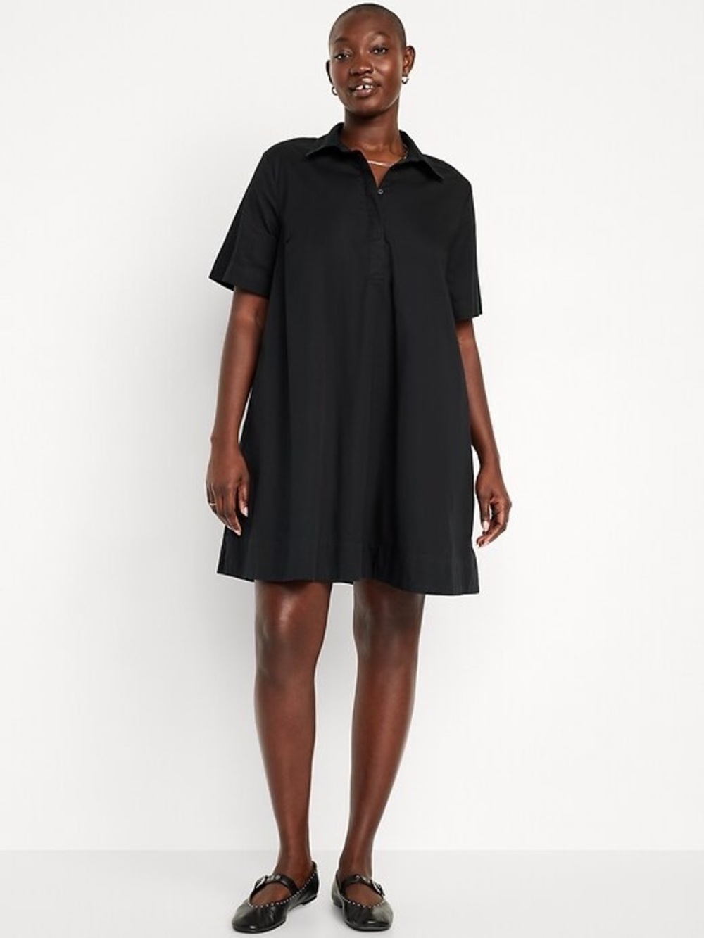 EUC✨ OLD NAVY black 100% cotton dress, Large